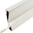 Perfil LED Blanco para rodapié o pared de 80 mm x 16,1 mm