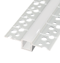 Perfil LED flexible para empotrar en una obra de 52,25 mm x 13,15 mm