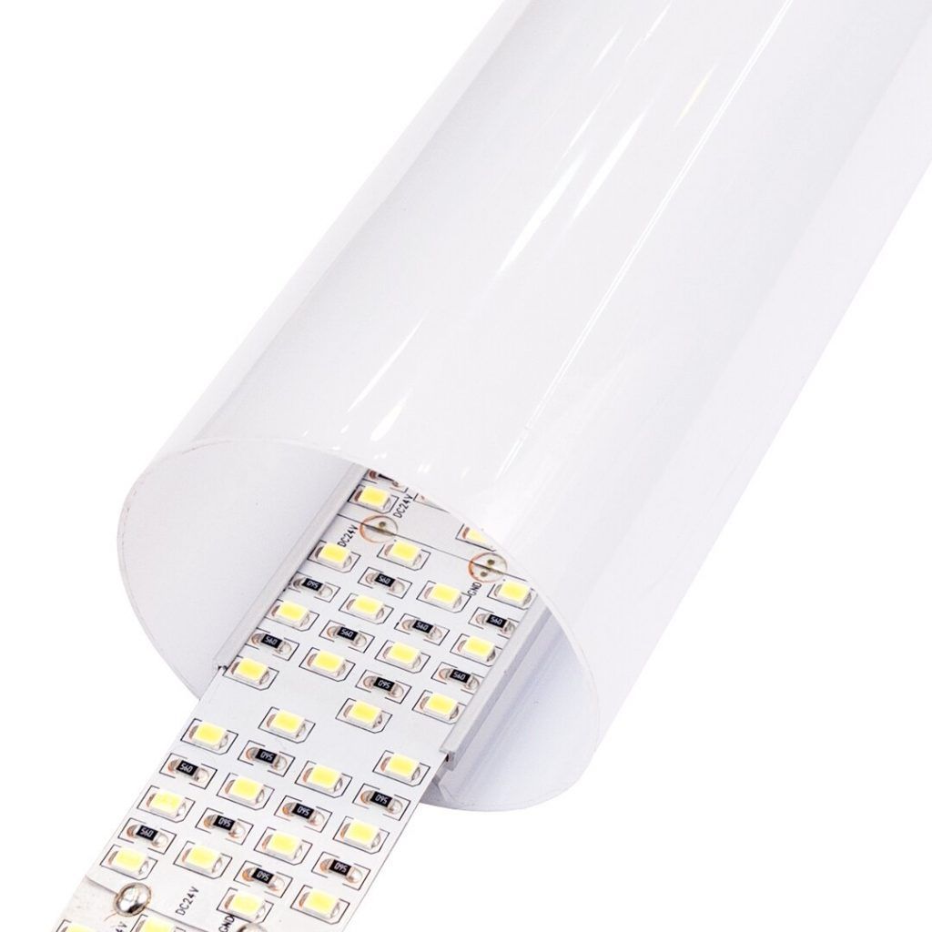 Perfil LED cilíndrico de ø 60 mm