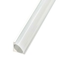 Perfil LED extrafino de esquina con el difusor curvo de 8 mm x 8 mm