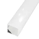 Perfil LED de esquina con el difusor en ángulo recto de 30 mm x 30 mm
