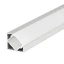 Perfil LED de esquina reforzado y con embellecedores de 25,21 mm x 16,91 mm