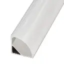 Perfil LED de esquina con el difusor curvo de 16 mm x 16 mm