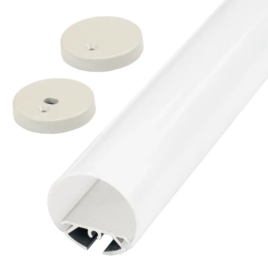 Perfil LED cilíndrico de ø 30 mm