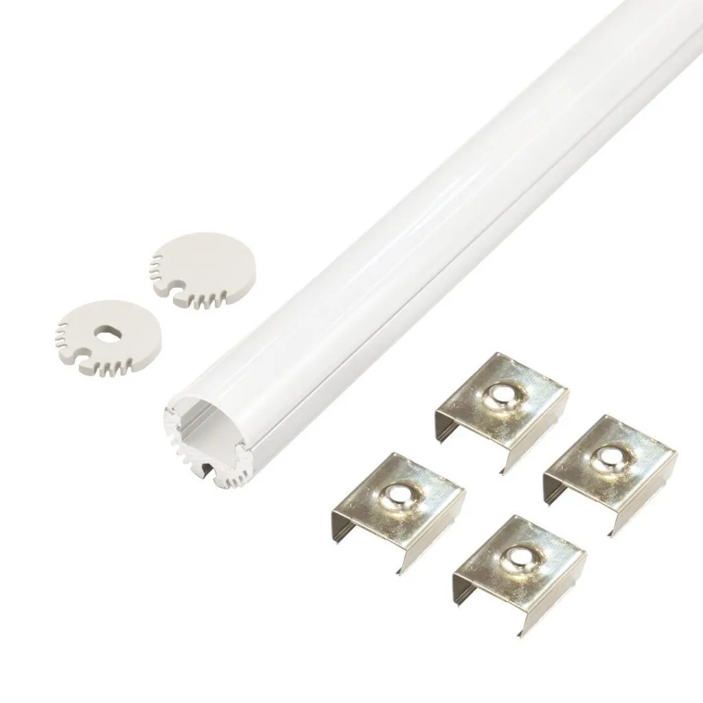 Perfil LED cilíndrico de ø 20,4 mm
