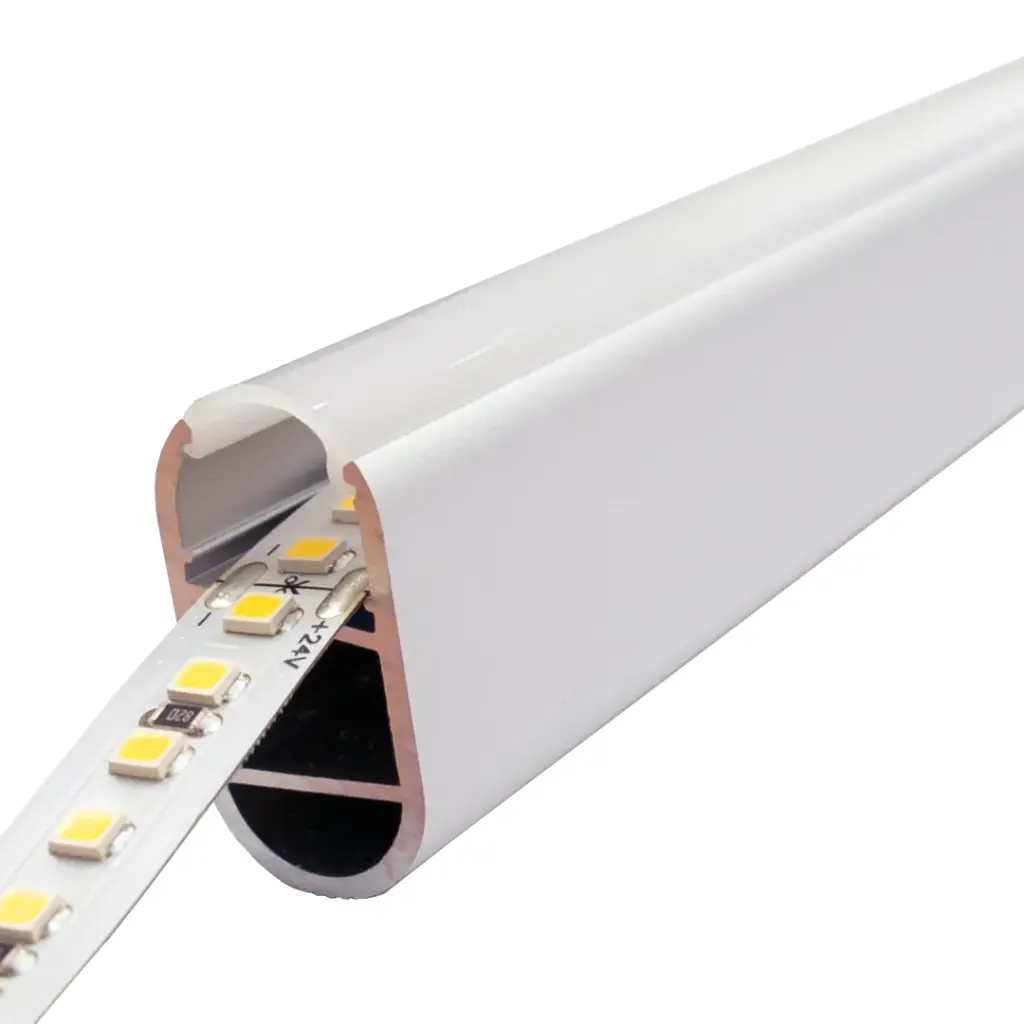 Perfil LED para el interior de armarios de 15,2 mm x 30,35 mm