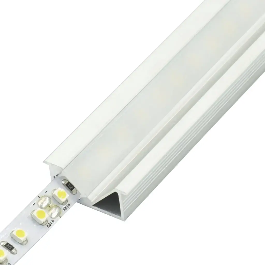 Perfil LED para muebles especialmente de cocina de 26 mm x 10,4 mm
