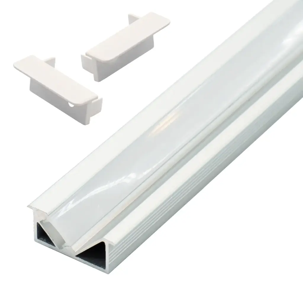 Perfil LED para muebles especialmente de cocina de 26 mm x 10,4 mm