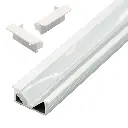 Perfil LED para muebles especialmente de cocina de 26 mm x 10,4 mm