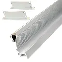 Perfil LED para paredes y rodapiés de 75 mm x 25 mm