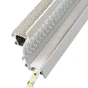 Perfil LED para paredes y rodapiés de 75 mm x 25 mm