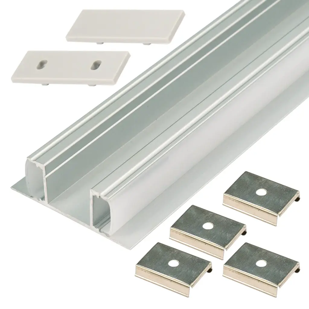 Perfil LED de pared con iluminación bidireccional de 49 mm x 17 mm