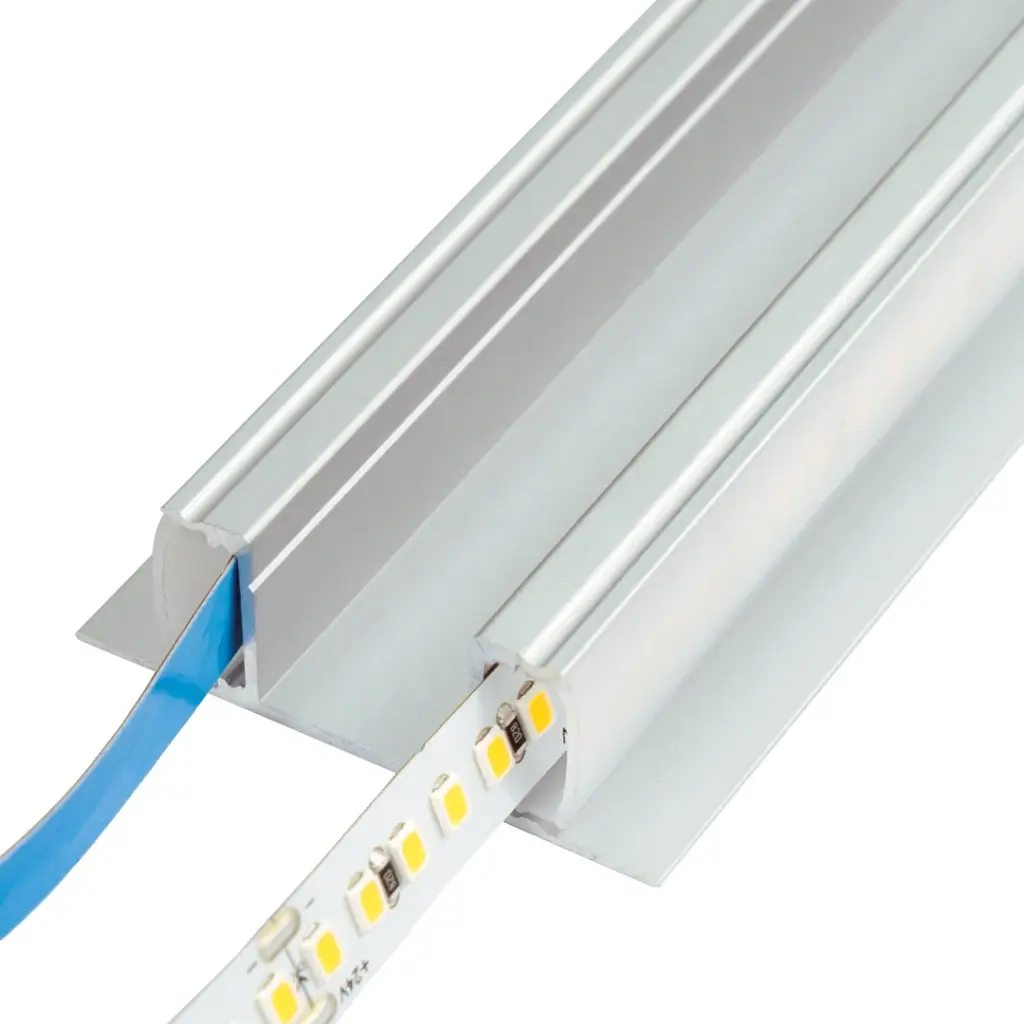 Perfil LED de pared con iluminación bidireccional de 49 mm x 17 mm