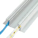 Perfil LED de pared con iluminación bidireccional de 49 mm x 17 mm