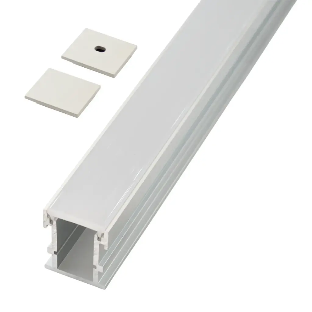Perfil LED empotrable en el suelo de exteriores 21,8 mm x 25,8 mm