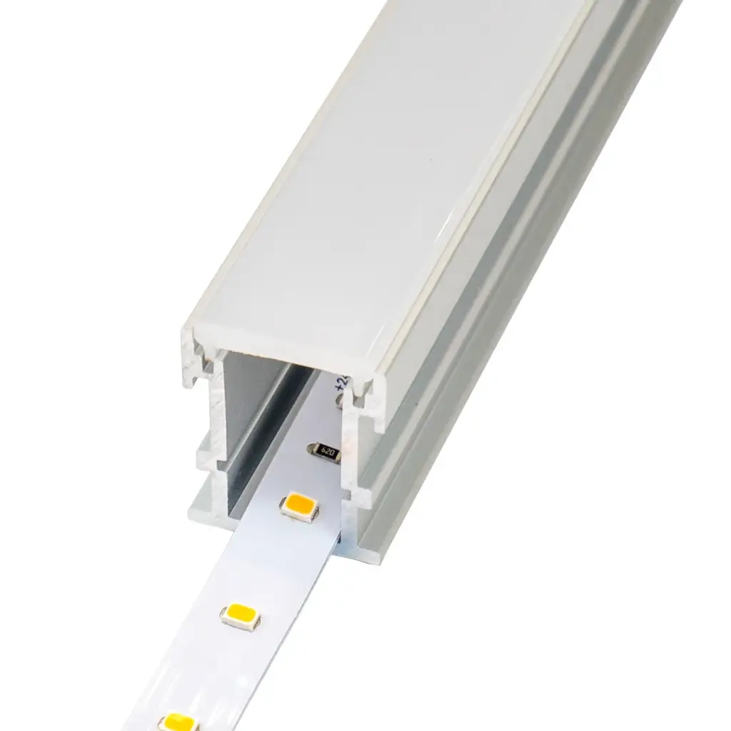 Perfil LED empotrable en el suelo de exteriores 21,8 mm x 25,8 mm
