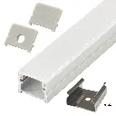 Perfil LED empotrable en el suelo de interiores de 16 mm x 12,55 mm