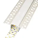 Perfil LED para empotrar en una obra de 63,4 mm x 20,4 mm
