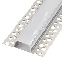 Perfil LED para empotrar en una obra de 61,45 mm x 14,97 mm