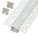 Perfil LED para empotrar en una obra de 57,2 mm x 14,5 mm