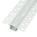 Perfil LED para empotrar en una obra de 57,2 mm x 14,5 mm