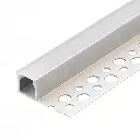 Perfil LED para empotrar en una obra de 32,37 mm x 13,65 mm