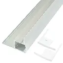 Perfil LED para empotrar en una obra de 35,5 mm x 45 mm