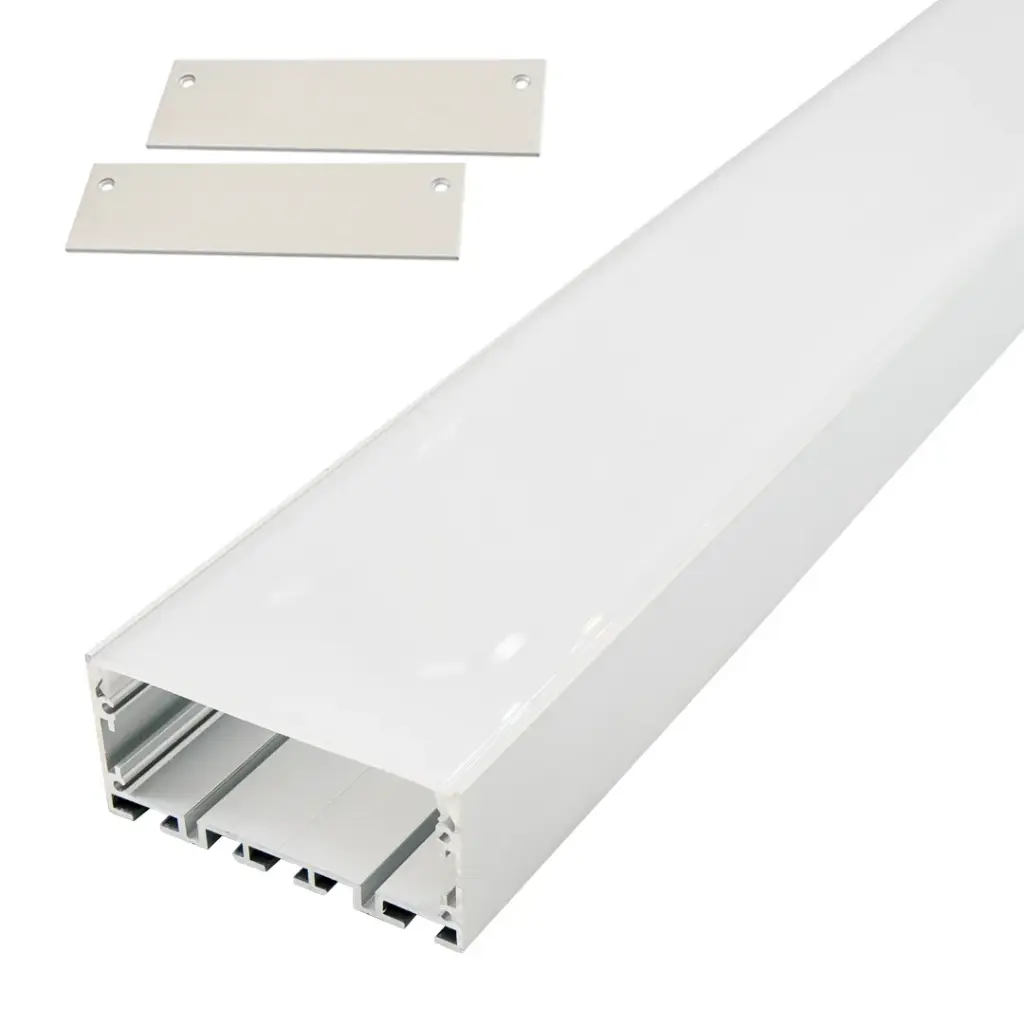 Perfil LED colgante de 75 mm x 35 mm