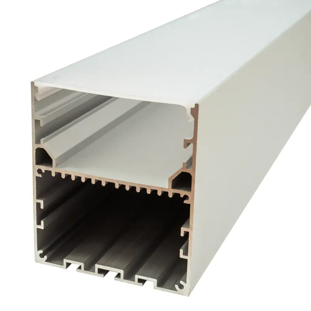 Perfil LED colgante de 70 mm x 80 mm