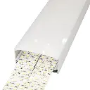 Perfil LED de superficie con opción colgante de 55 mm x 32 mm