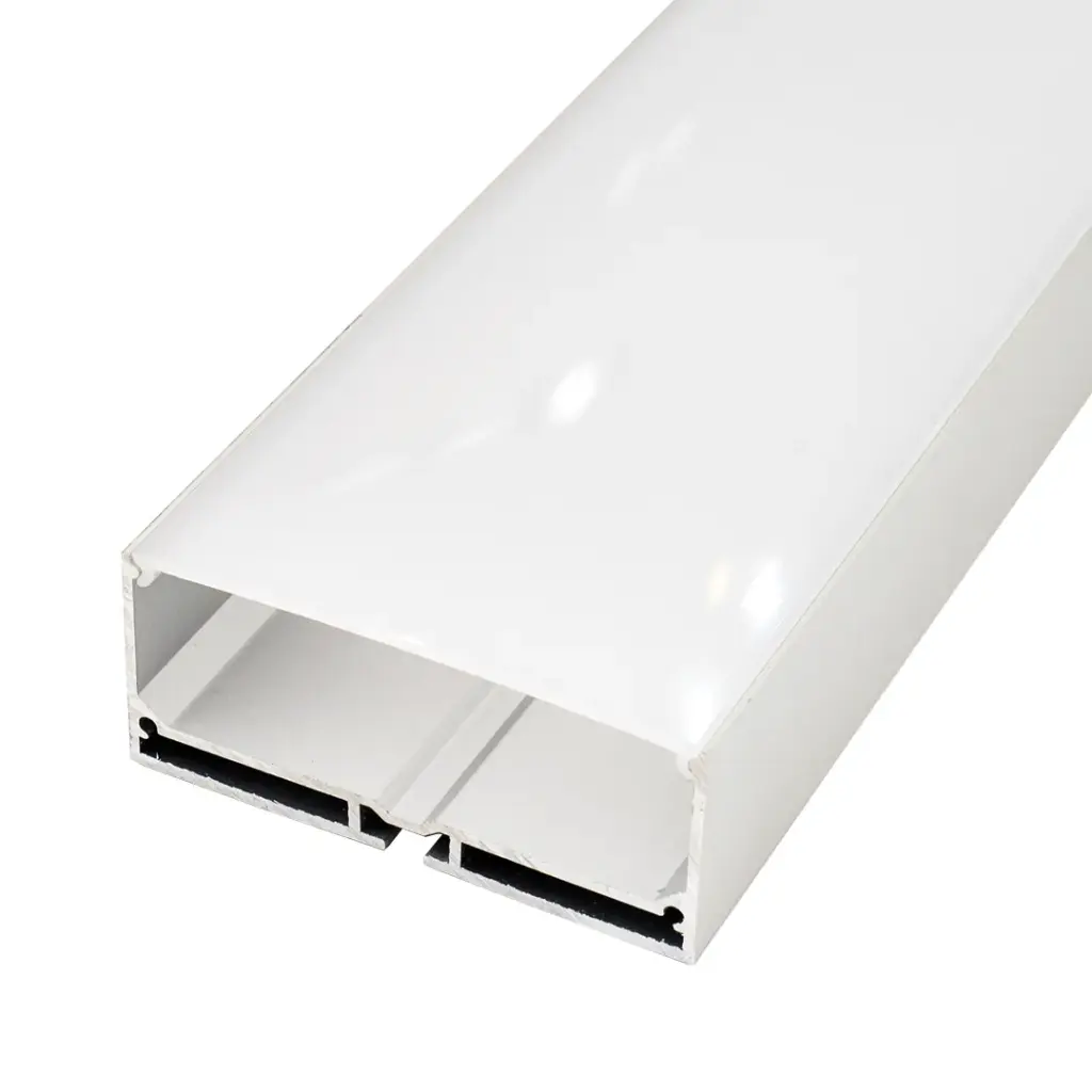 Perfil LED de superficie con opción colgante de 55 mm x 32 mm