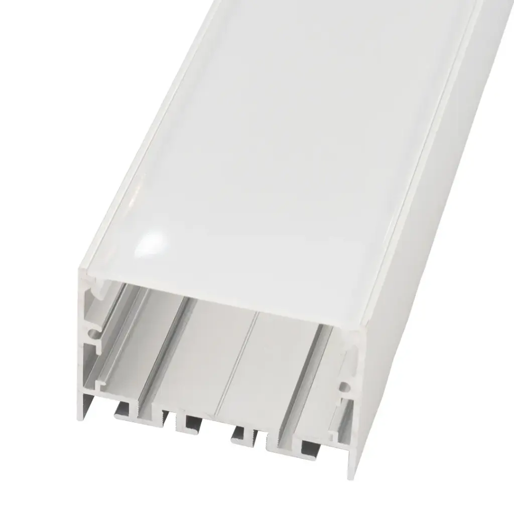Perfil LED de superficie con opción colgante de 50 mm x 35 mm