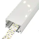 Perfil LED de superficie con opción colgante de 50 mm x 35 mm