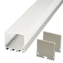 Perfil LED de superficie con opción colgante de 44,8 mm x 42 mm
