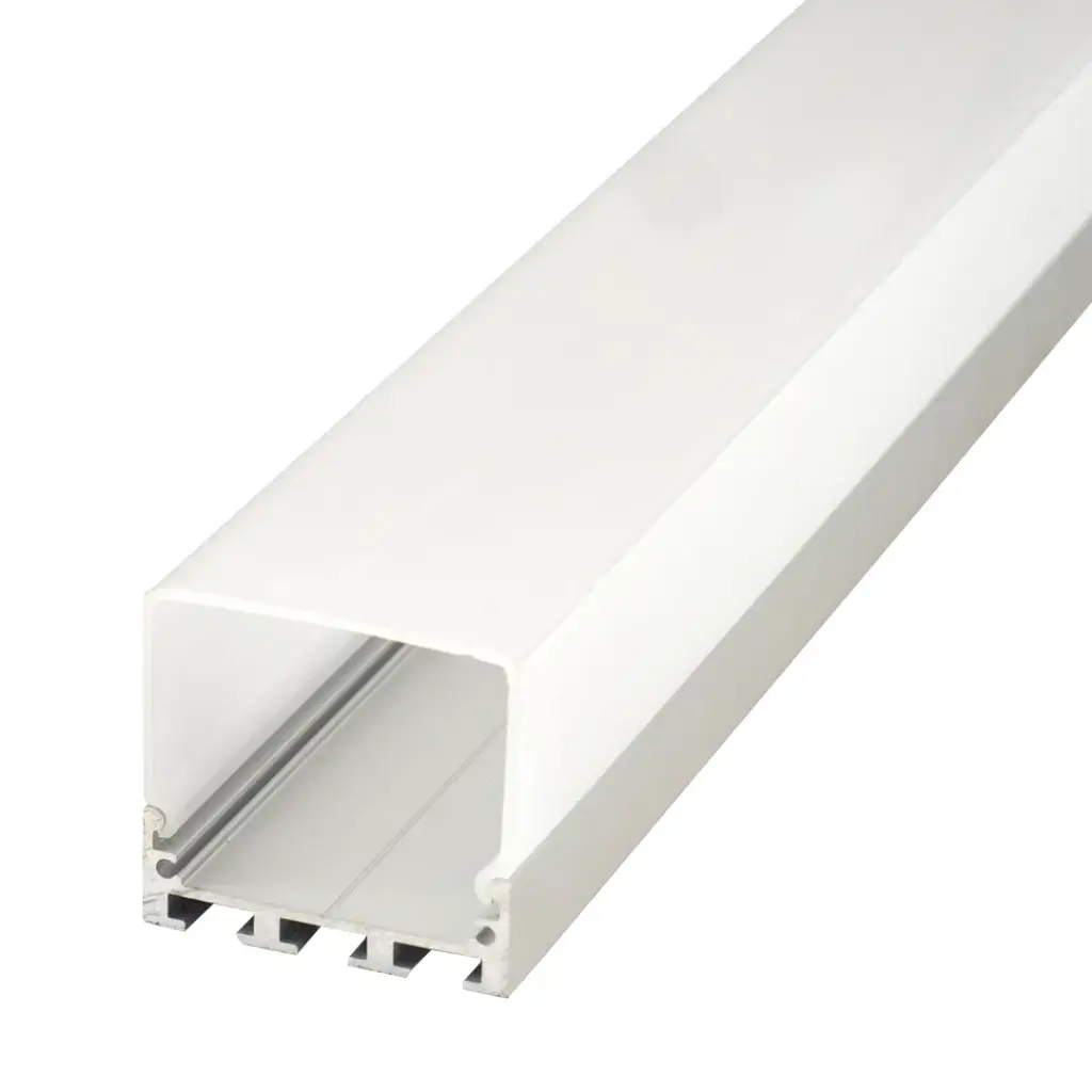 Perfil LED de superficie con opción colgante de 44,8 mm x 42 mm