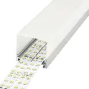 Perfil LED de superficie con opción colgante de 44,8 mm x 42 mm