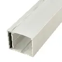 Perfil LED de superficie con iluminación lateral y opción colgante de 42,7 mm x 35 mm