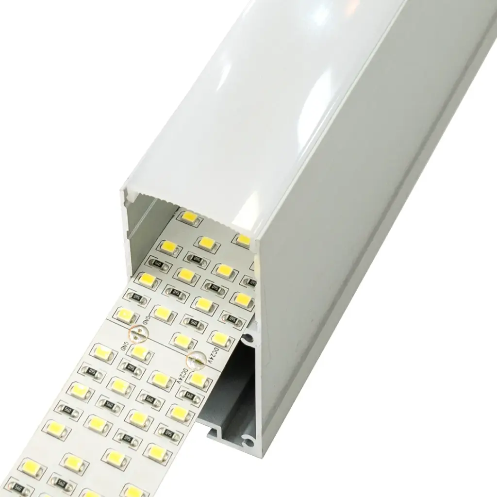 Perfil LED colgable de 35,22 mm x 66 mm