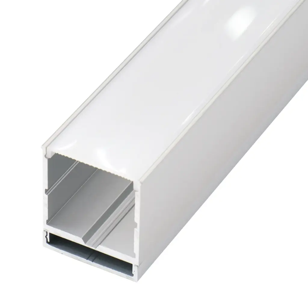 Perfil LED de superficie con opción colgante de 36,4 mm x 41,8 mm