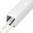 Perfil LED de superficie con opción colgante de 36,4 mm x 41,8 mm
