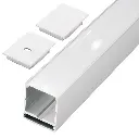 Perfil LED de superficie con opción colgante de 36,4 mm x 41,8 mm