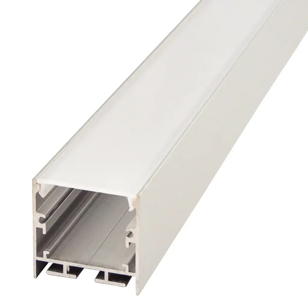 Perfil LED de superficie con opción colgante de 35 mm x 35 mm