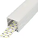 Perfil LED de superficie con opción colgante de 30 mm x 30 mm