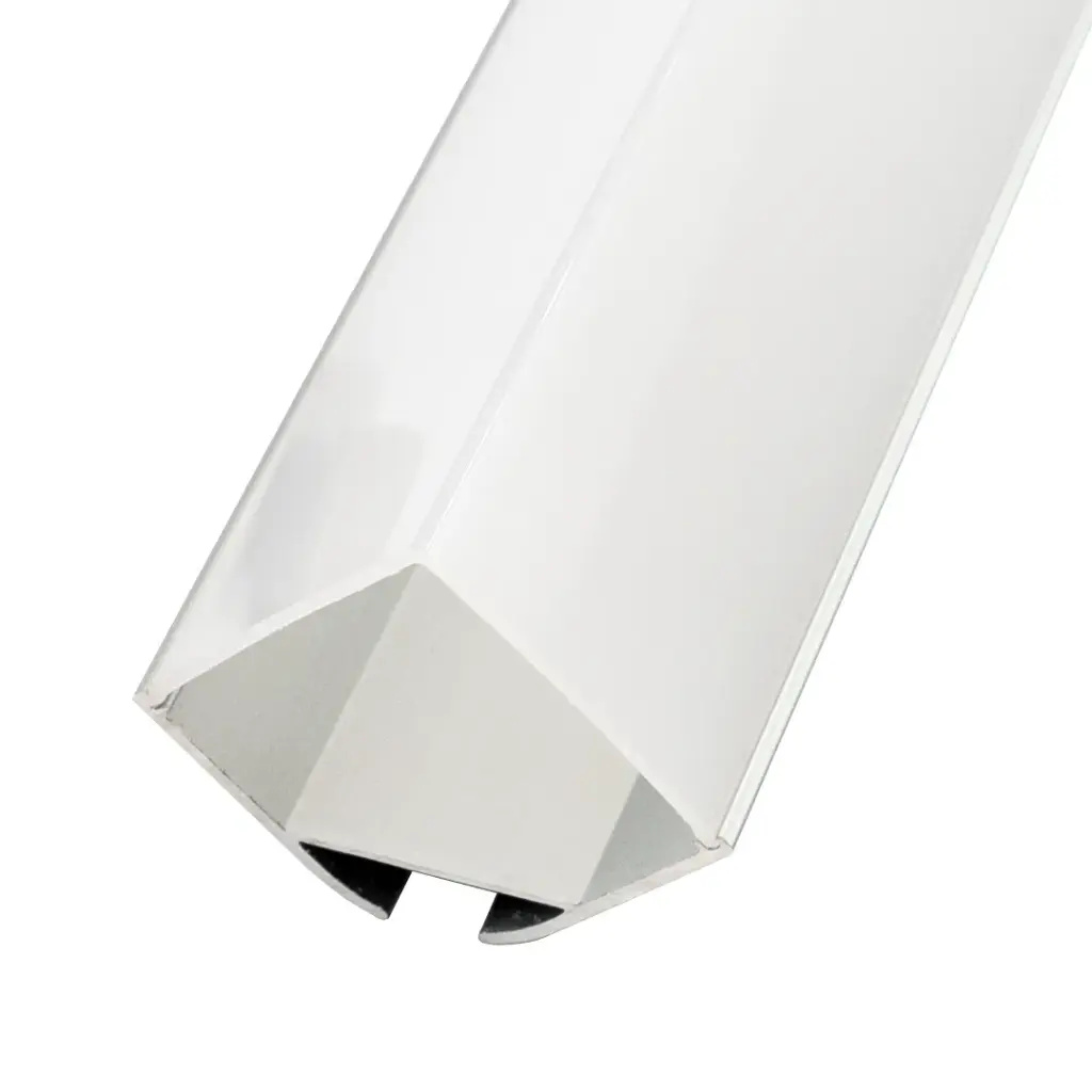 Perfil LED colgante con difusor en ángulo recto de 29,8 mm x 29,8 mm