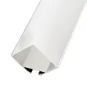 Perfil LED colgante con difusor en ángulo recto de 29,8 mm x 29,8 mm