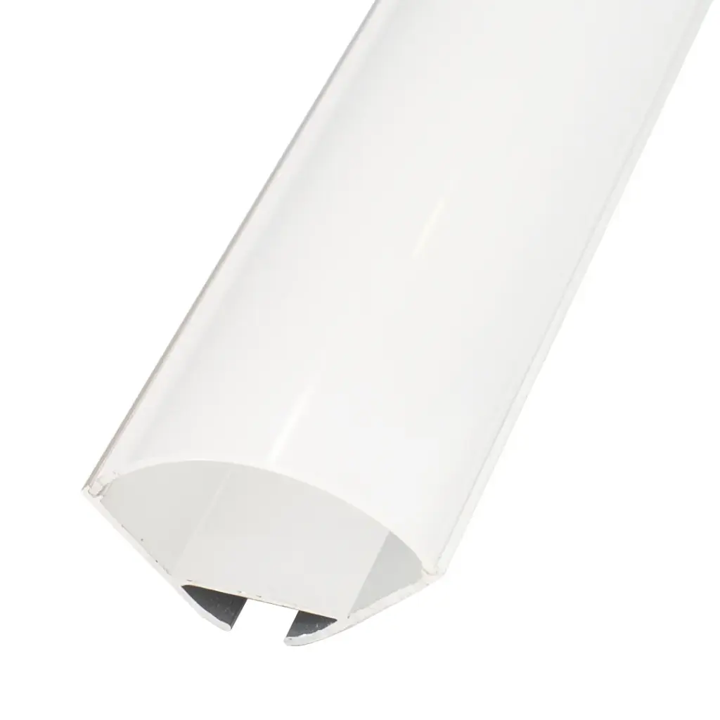 Perfil LED colgante con difusor curvo de 29,8 mm x 29,8 mm