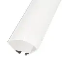 Perfil LED colgante con difusor curvo de 29,8 mm x 29,8 mm