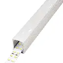 Perfil LED de superficie con opción colgante de 23,2 mm x 26,7 mm