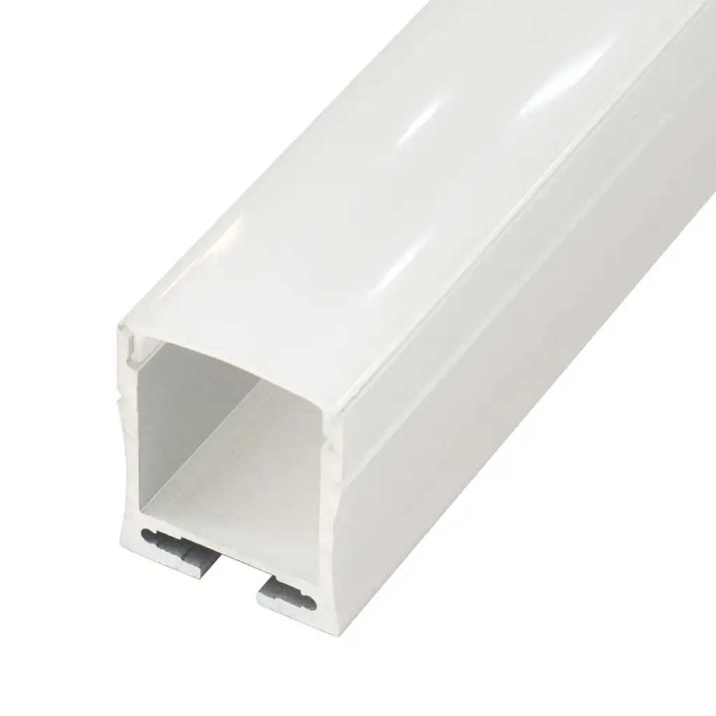Perfil LED de superficie con opción colgante de 23,2 mm x 26,7 mm