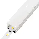 Perfil LED de superficie con opción colgante y difusor en ángulo recto de 19,2 mm x 20,21 mm
